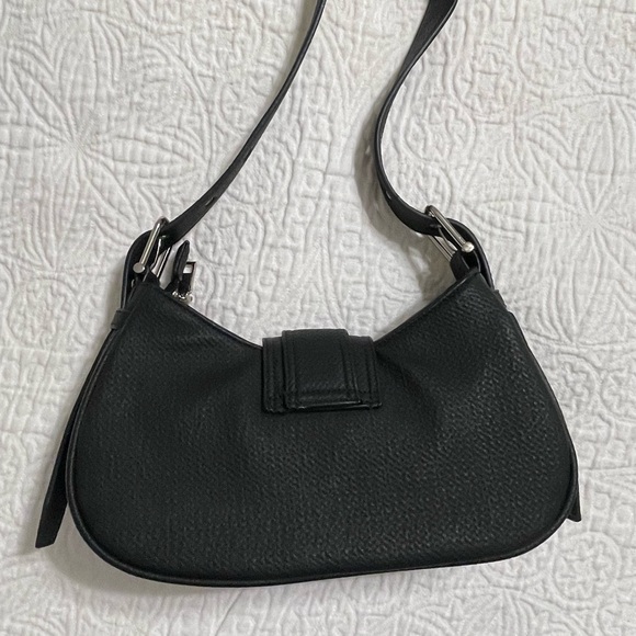 Lulu's Black Shoulder Bag with Buckle Detail - Picture 2 of 3